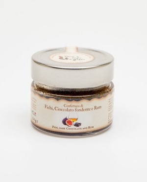 Confettura di fichi, cioccolato fondente e rum