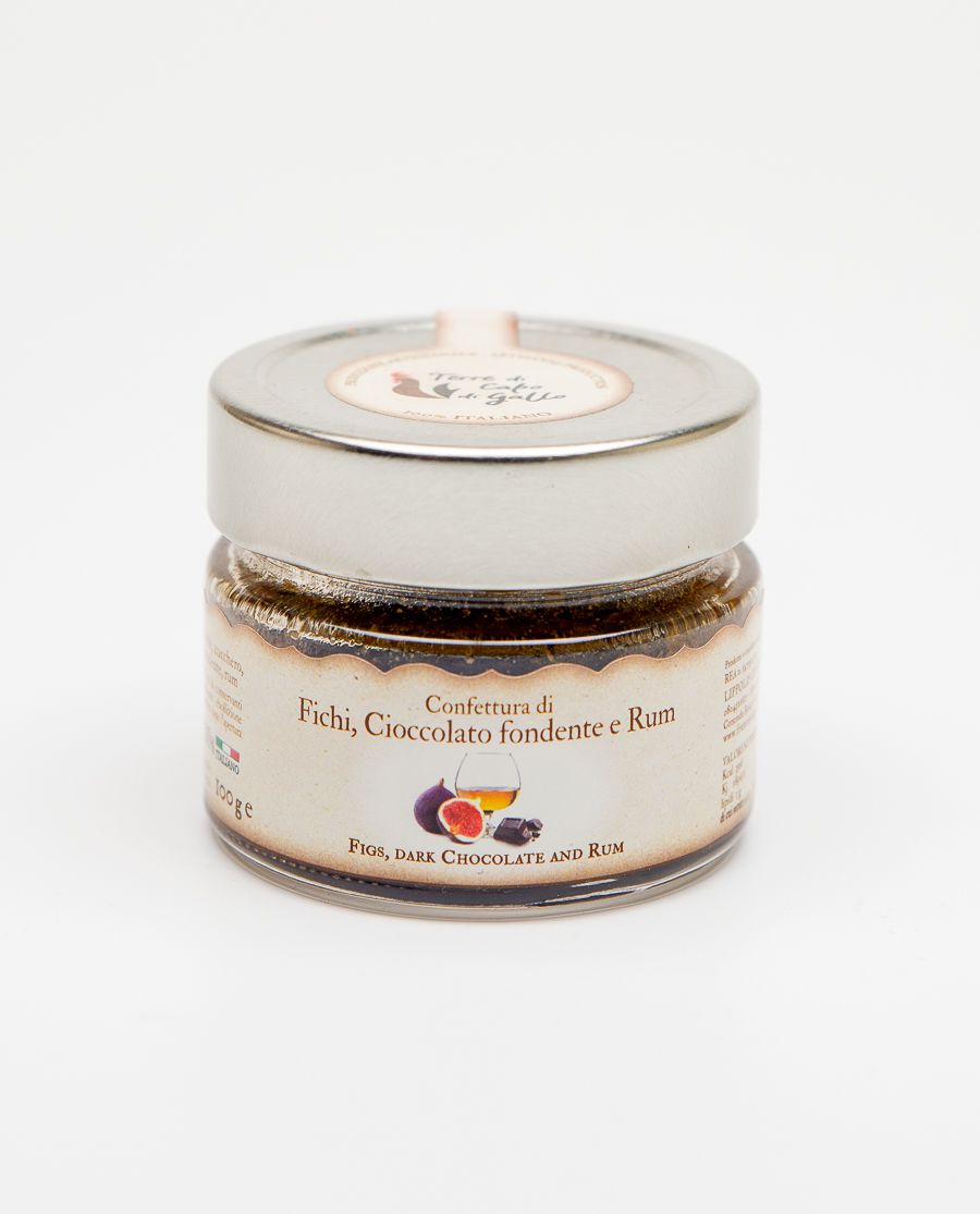 Confettura di fichi, cioccolato fondente e rum